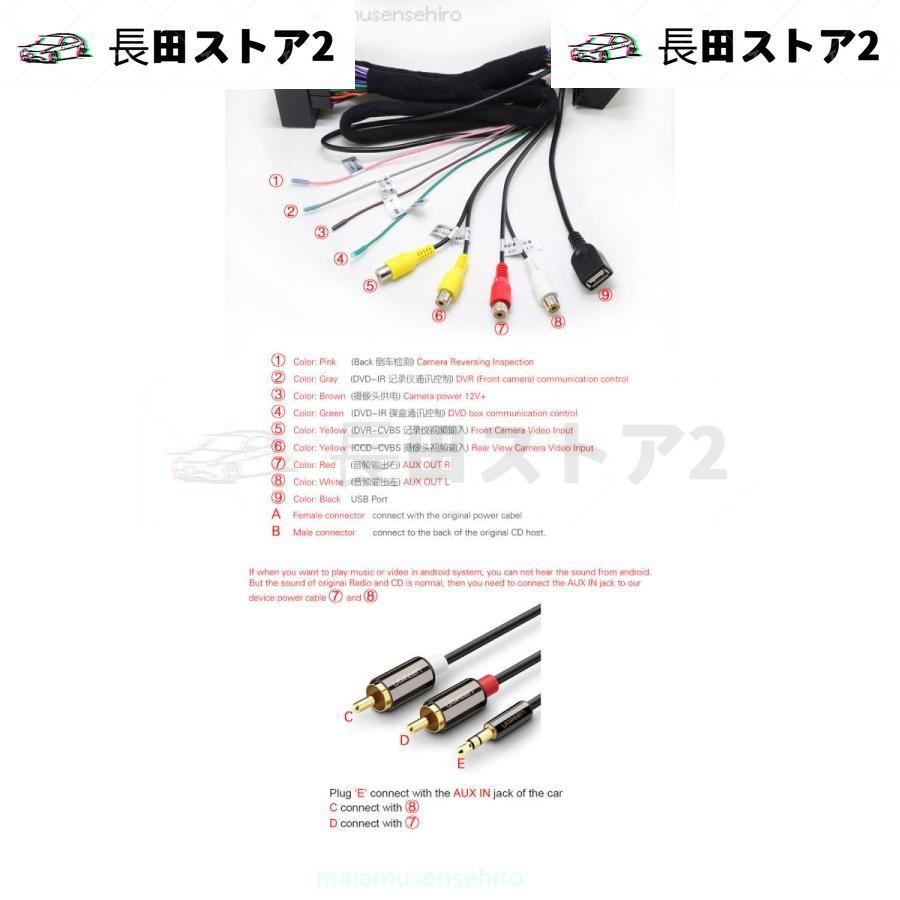 BMW 　android ナビ 10 CarPlay E60、E61 E62 E63 E64　E90 E91 E92 CCC　AUX無し車種用　専用アンプ付き