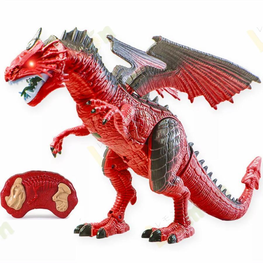 恐竜 リモコンと電気スプレードラゴン 恐竜スプレー 45cm 子供 おもちゃ 誕生日 プレゼント ドラゴン玩具 ラジコンドラゴン フィギュア 恐竜フィギュア｜nagatastore2｜04
