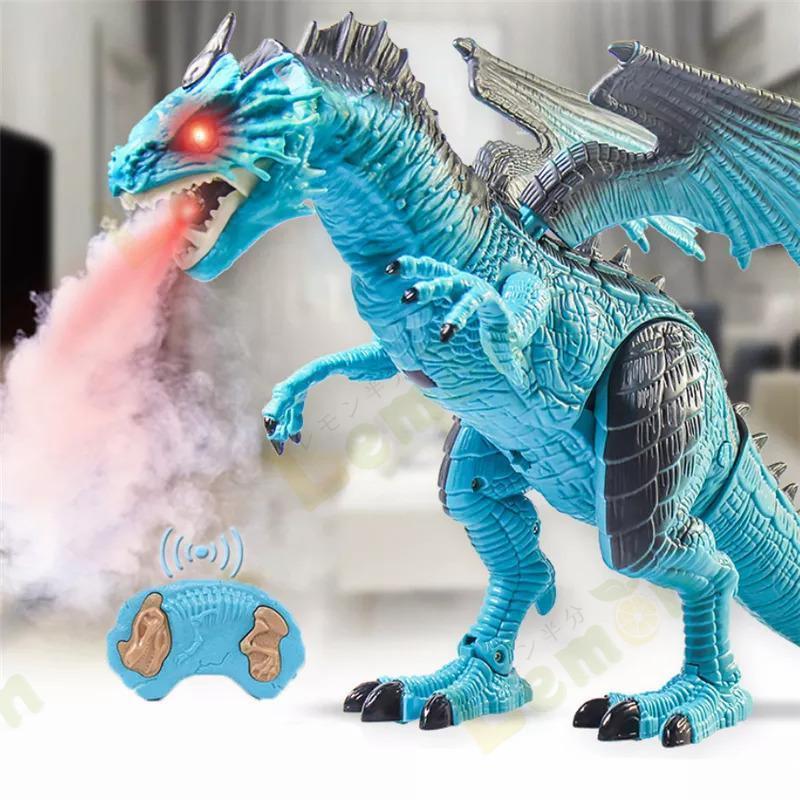 恐竜 リモコンと電気スプレードラゴン 恐竜スプレー 45cm 子供 おもちゃ 誕生日 プレゼント ドラゴン玩具 ラジコンドラゴン フィギュア 恐竜フィギュア｜nagatastore2｜06