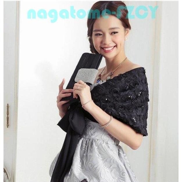 レディース 小物 全6色 バラ ショール ストール パーティードレス ボレロフォーマル 結婚式 二次会 お呼ばれ Ao 0914 Entqp540 永留幹也 通販 Yahoo ショッピング