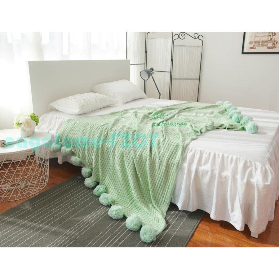 かわいい ベッドカバー 白 ブランケット ひざ掛け シングル 毛布 タオルケット ポンポン ダブル 北欧 布団カバー 大判 あったか 掛け毛布 無地 Qjquntvxkx 毛布 ブランケット Muzickail Edu Ba