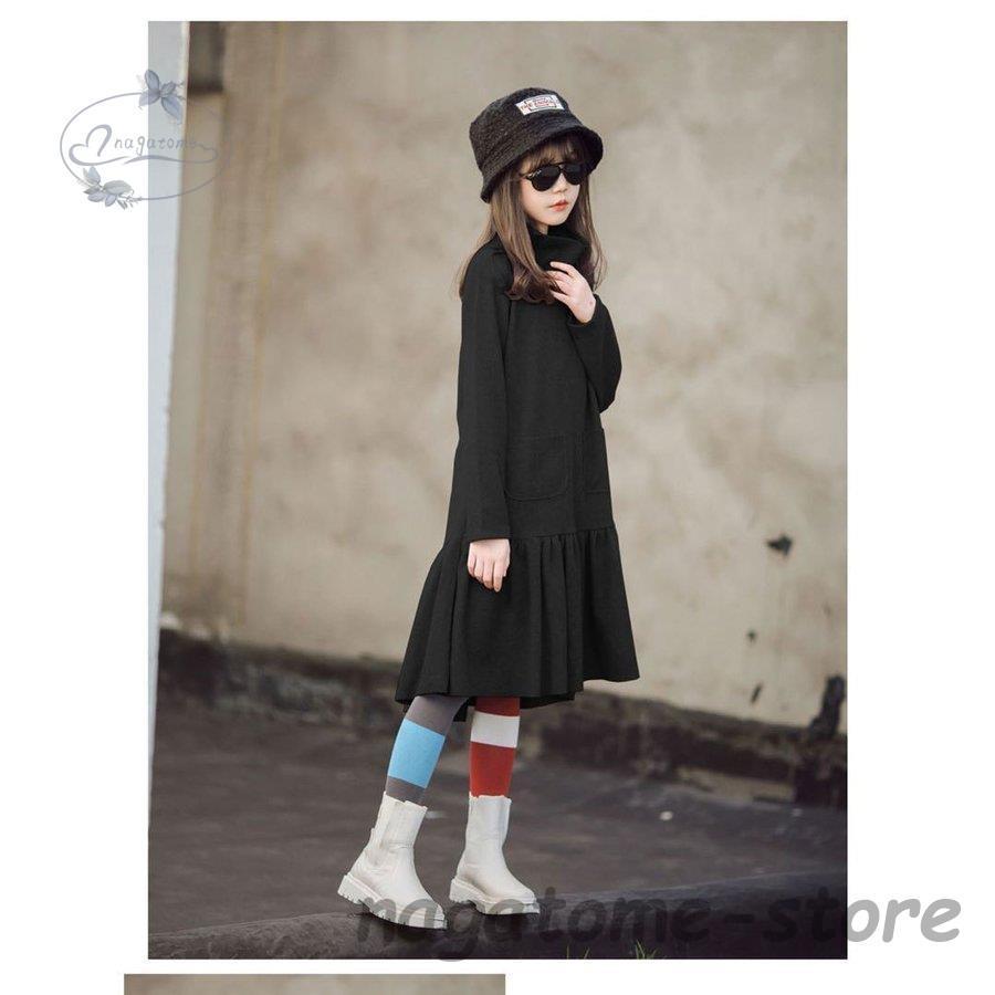 ワンピース キッズ 子供服 女の子 秋 長袖ワンピース ジュニア 韓国子供服 プリーツスカート ベビー服 おしゃれ 可愛い 子供ドレス 七五三 誕生日 結婚式 21年秋冬新作