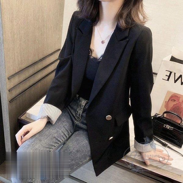 ブレザー スーツ スーツジャケット レディース 秋新作 長袖ブレザー 黒スーツ 40代 カジュアルテーラードジャケット ゆったり 通勤 フォーマル オシャレ 流行のアイテム