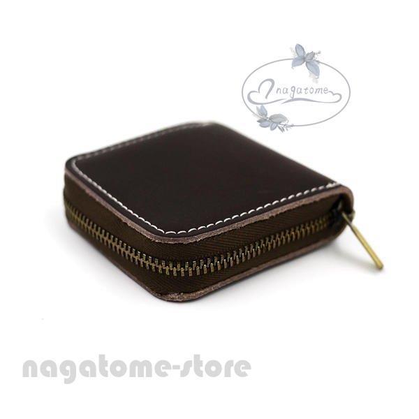 今日の超目玉 レディース メンズ 小銭入れ コインケース 革 レザー かっこいい おしゃれ ファスナー ギフト プレゼント 誕生日 本革 財布 小銭入れ コインケース カラー ダークブラウン Leauduvalenciennois Fr