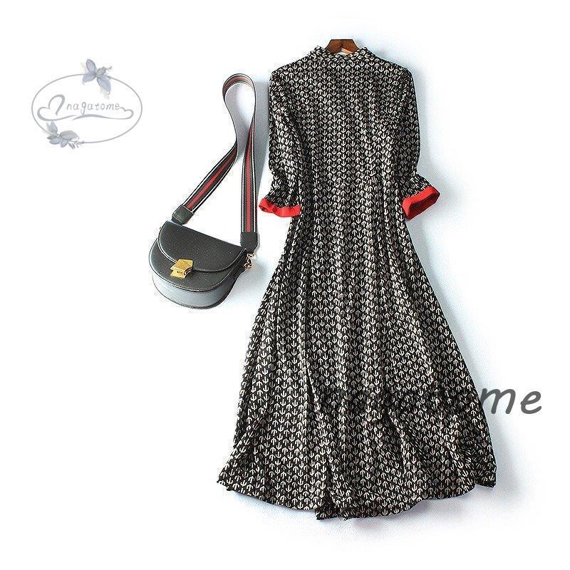 正規公式店 ワンピース ロング マキシ丈 セットアップ 大人 レディース 大きいサイズ 長袖 きれいめ ブラック ベージュ レッド 総柄 ミセス 大阪特売 Paynow Universalpapershredding Com