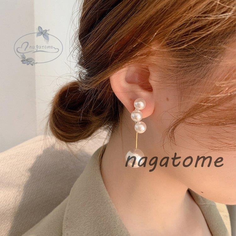 ピアス アクセサリー ジュエリー アクセ ピアス パール 3連 パーティー デイリー オフィスカジュアル 上品 ホワイト ゴールド揺れる 繊細 お出かけ Ng0714 Gg412 永留幹也 通販 Yahoo ショッピング