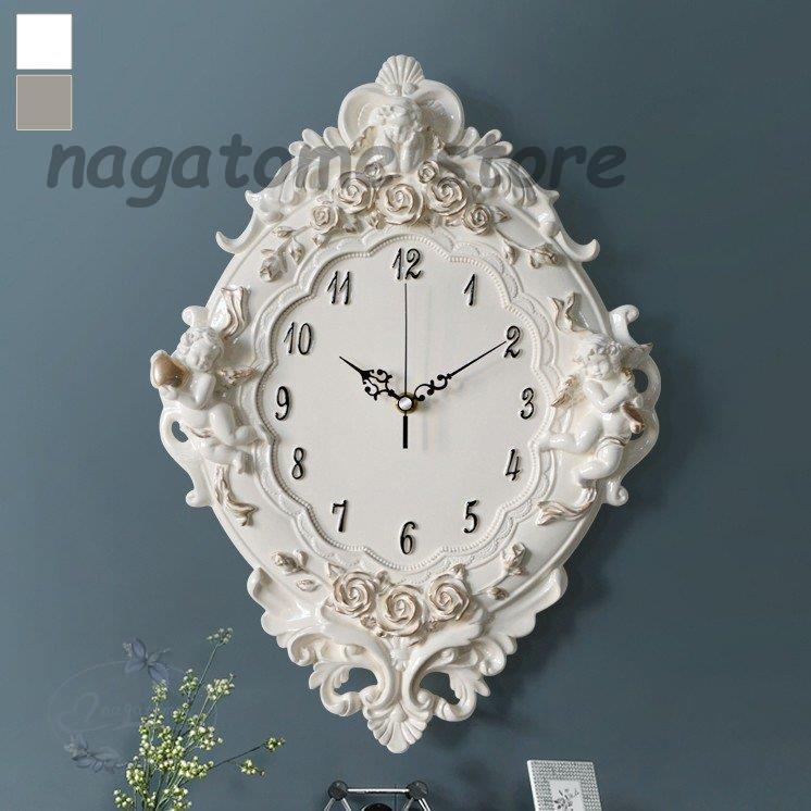 掛け時計 北欧 家具 インテリア おしゃれ 掛け時計 壁掛け時計 かわいい 音がしない ギフト 掛時計 玄関 ホワイト