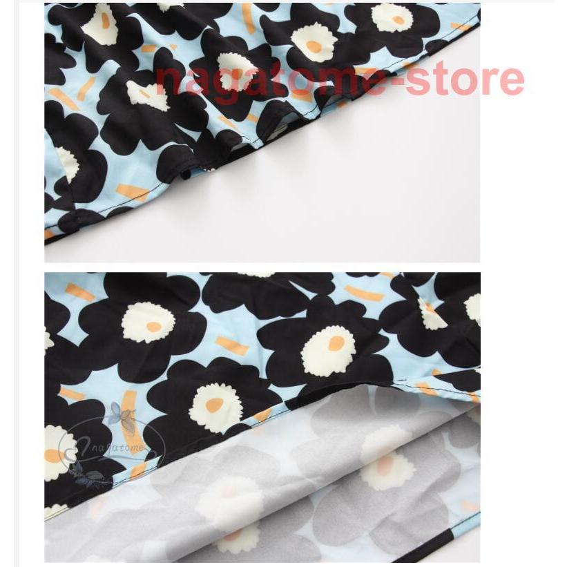 ワンピース ロング Vネック 花柄 マリメッコ ゆったり感 お出かけ フェミニン おしゃれ ブルー ブラック可愛い 魅力的 母親 モダン Ng0 Gmzh196 永留幹也 通販 Yahoo ショッピング