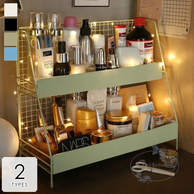 コスメ収納 化粧品収納 メイク収納 美容グッズ 化粧水 ヘアケア用品 ケア用品 整理 綺麗 シンプル グレー グリーン オフホワイト Ng0 Gmzh31 永留幹也 通販 Yahoo ショッピング