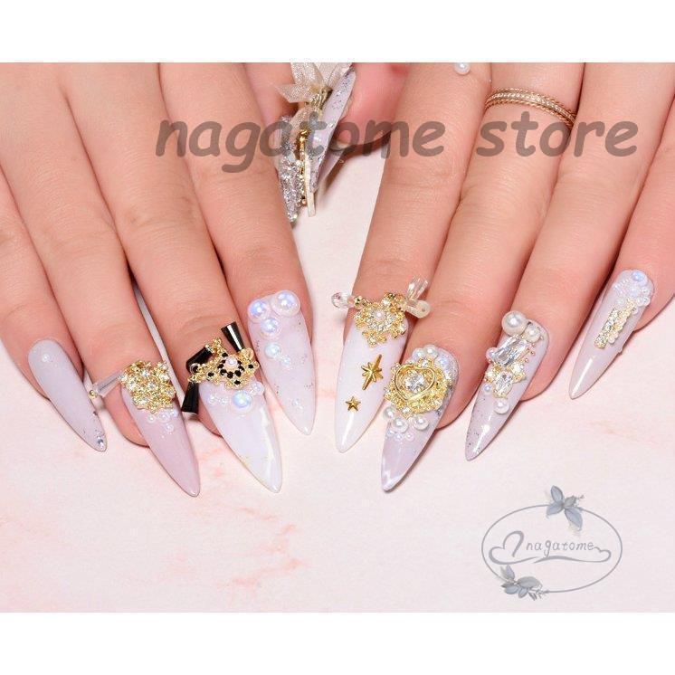 ネイルジュエリー ネイルパーツ ビジュー デコパーツ セット 福袋 ワンポイント チェーン 羽 パール 星 スター エンブレム Ng0 Gmzh36 永留幹也 通販 Yahoo ショッピング