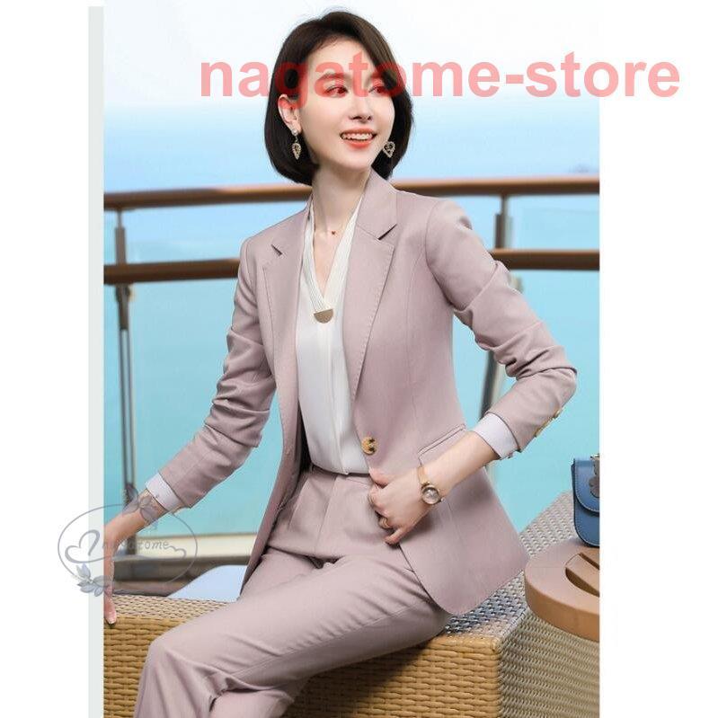 早割クーポン パンツスーツ リクルートスーツレディース 2点セット ビジネス 細身シルエット フォーマル 1つボタン 就活 面接 オフィス 通勤 Ol 事務服 着痩せ 結婚式 Plannerce Ir