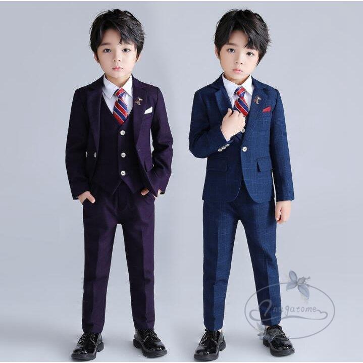 7791円 海外輸入 キッズスーツ タキシードスーツ 男の子スーツ 子ども チェック柄 おしゃれ 6点セット 子供服 司会者 入学式 発表会 結婚式 演出会 ピアノ 成人式 2color 新作