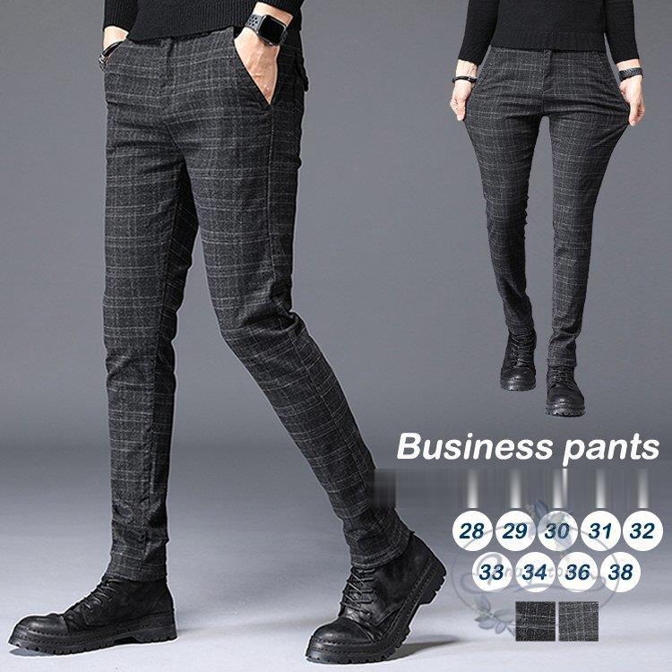 ビジネスパンツ メンズ 夏 テーパードパンツ チェック柄パンツ おしゃれ カジュアル 秋物 フォマール 春 薄手 公式ショップ