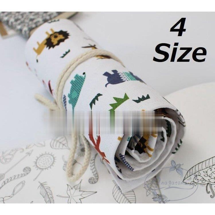 ペンケース ロールタイプ 筆箱 筆入れ 筆巻き 布製 紐タイプ 文房具 イラスト 動物 アニマル 可愛い かわいい おしゃれ Nt1124 Stwj1 永留幹也 通販 Yahoo ショッピング