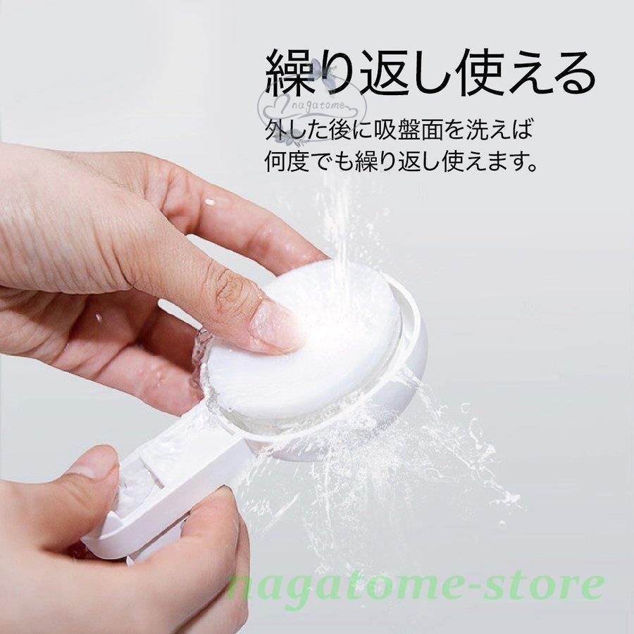 フック 強力フック 耐荷重5kg 防水 プッシュ式 2個セット 吸着