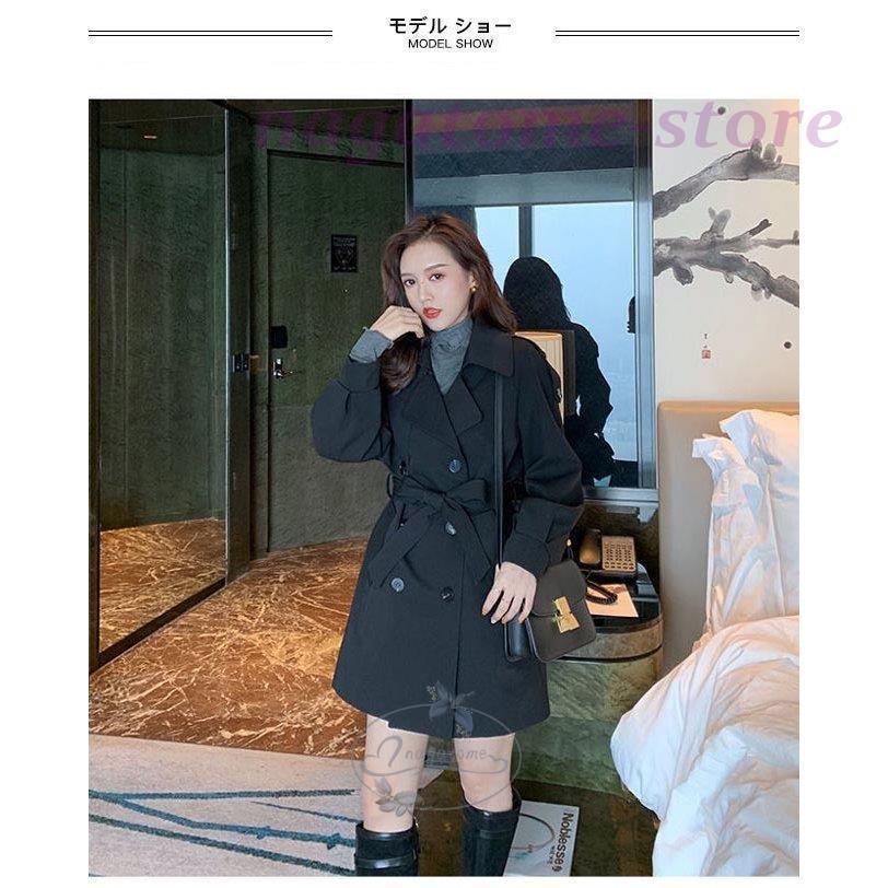 トレンチコート 春 レディース スプリングコート オフィス コート 秋 アウター 黒 春コート レトロ 秋コート キャメル 通勤 トレンチコート サイズ M