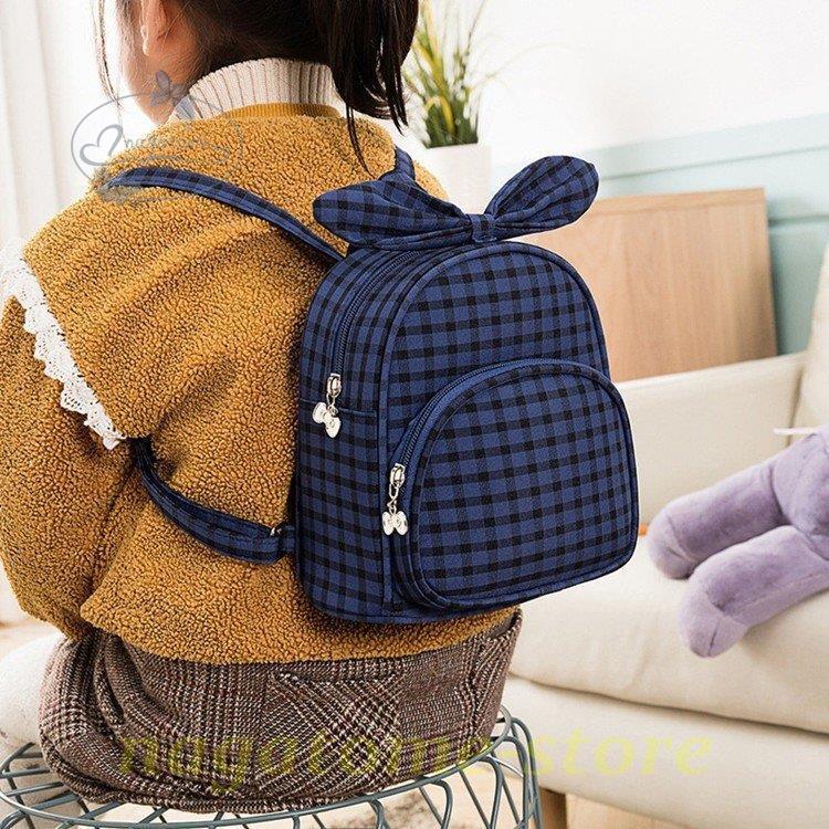 保育園 幼稚園 子供リュック キッズリュック お出掛け バックパック チェック柄 蝶結び 女の子 子供用 かばん アウトドア 軽い 可愛い 通園バッグ 幼稚園 幼児 Nt18 Enbb 永留幹也 通販 Yahoo ショッピング