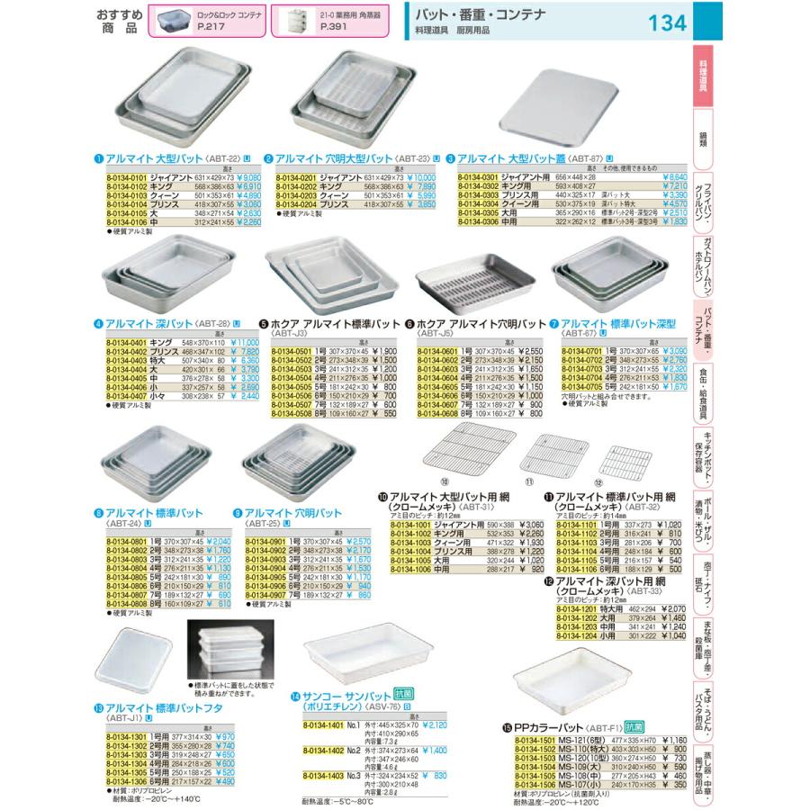 アルマイト 大型バット蓋 クィーン用 バット蓋 バット フタ アルマイト加工 業務用｜nagayo-p｜02