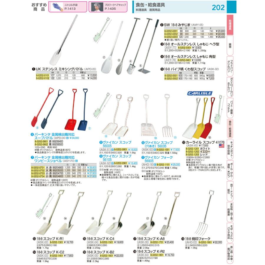 １８−８パイプ柄くわ型スコップ ６００mmの画像