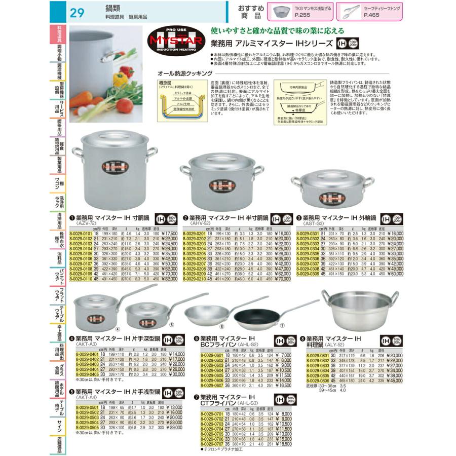 ih 鍋 両手鍋 ih対応 業務用 業務用マイスターＩＨ 外輪鍋 ４５cmの画像
