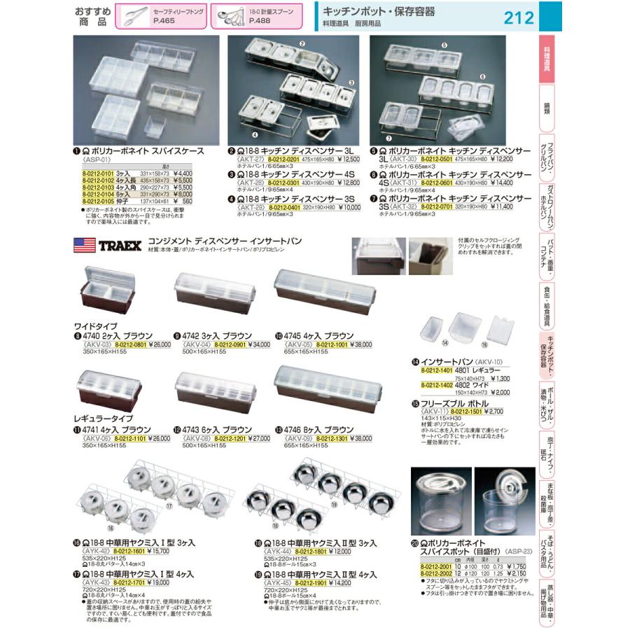 ＳＡ１８−８中華用ヤクミ入 I型 ４ケ入の画像