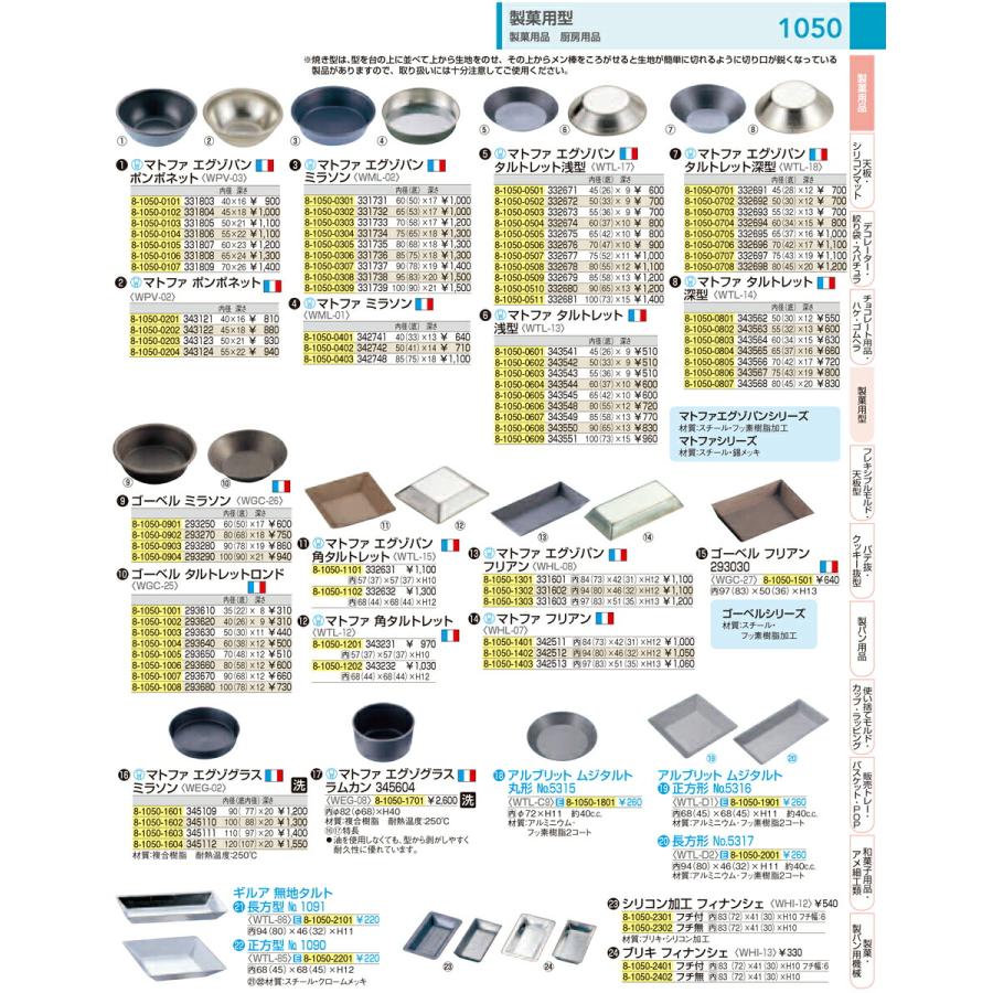 マトファー ケーキ 型 セルクル 業務用 製菓道具 菓子道具 製菓用品 マトファ　ポンポネット ３４３１２１　φ４０mm｜nagayo-p｜02