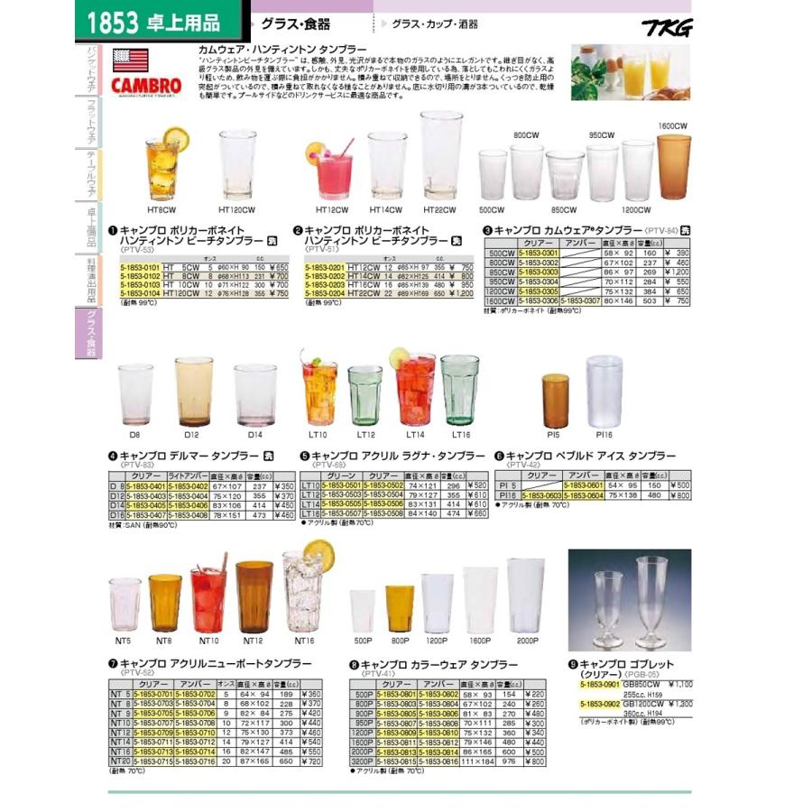 食器 グラス 業務用 キャンブロ カラーウェア タンブラー 500P アンバー|nagayo-y|02