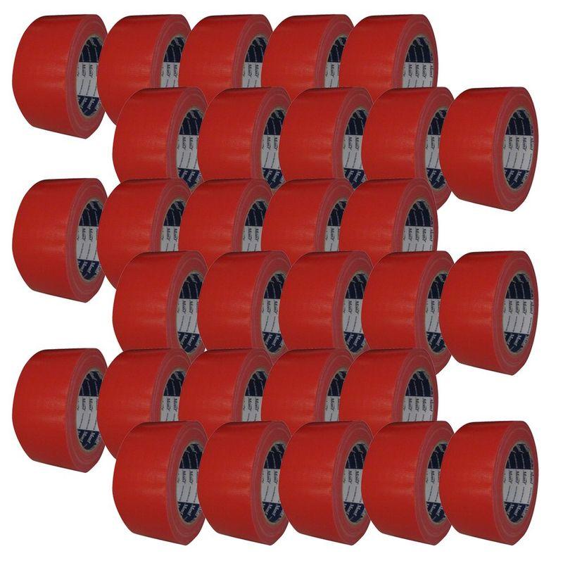 古藤工業　Monf　No.890　赤　厚0.22mm×幅50mm×長さ25m　カラー布粘着テープ　30巻入り