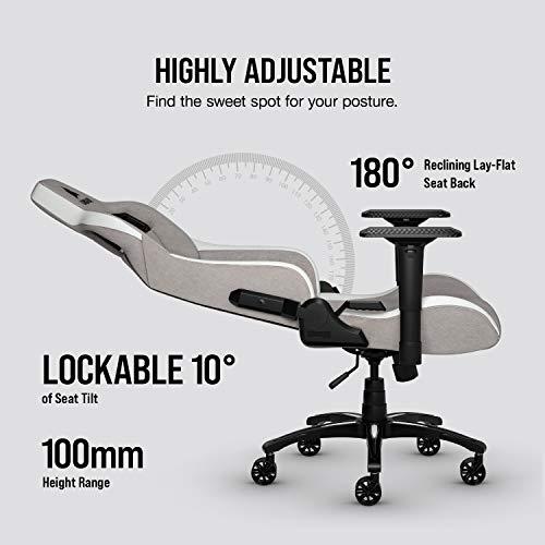 CORSAIR T3 RUSH Gray/White ゲーミングチェア オフィスチェア デスク