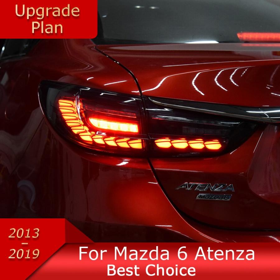 Mazda 2013-2018ヘッドライト Eza6ヘッドライトアセンブリ タッチセンシティブライト ドラゴンスケールデザイン 動的ランプアクセサリー