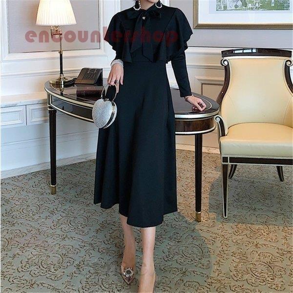 注目ブランド ワンピース レディース フレア きれいめ フォーマルワンピース 結婚式 ロングワンピース ドレス 長袖 Aラインワンピース パーティードレス 上品 入学式 Heirloomedblog Com