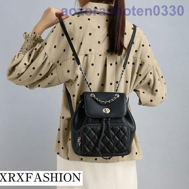 安い購入 大人 キルティング チェーン レザー 本革 レディース リュック リュック バックパック バッグ 可愛い 母の日 通学 通勤 長財布収納可能 上質 巾着 おしゃれ バッグ Www Lukasjaburek Com