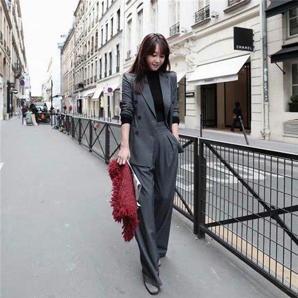 純正売れ筋 店長おすすめ スーツ レディース ビジネス セットアップ ワイドパンツ テーラードジャケット 事務服 純正専門店 Ssl Daikyogo Or Jp