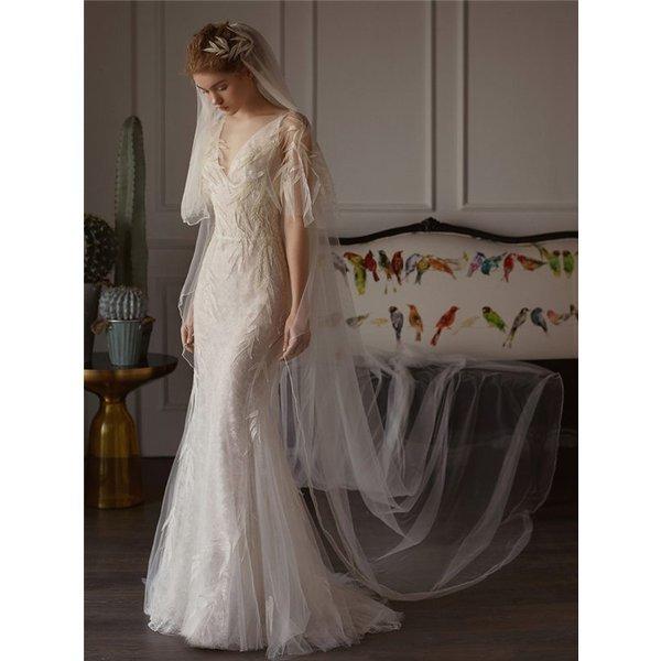 人気商品 Aライン ウェディングドレス 店長おすすめ マーメイド 結婚式 ブライダル 披露宴 花嫁 長袖 シンプル 二次会 ウエディングドレス レース Aライン サイズ Xl Www Ayacouture Co Uk