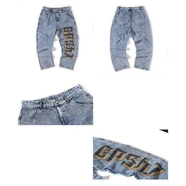 店長おすすめ 極太 デニム ジーンズ パンツ メンズ ルーズフィット B系 レディース ヒップホップ ストリート系 印字 英字 ロゴ Hiphop Ldh3266af0df44 ナギサショップ 通販 Yahoo ショッピング