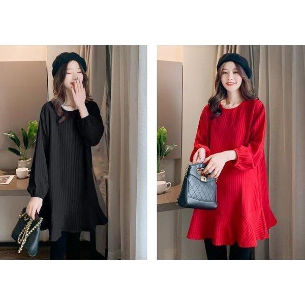 爆買い送料無料 マタニティワンピース 春秋 秋冬ドレス ママ服 膝丈ドレス ピンク 長袖 マタニティーウェア 産前産後 カジュアル 大きいサイズ 可愛い おしゃれ Materialworldblog Com