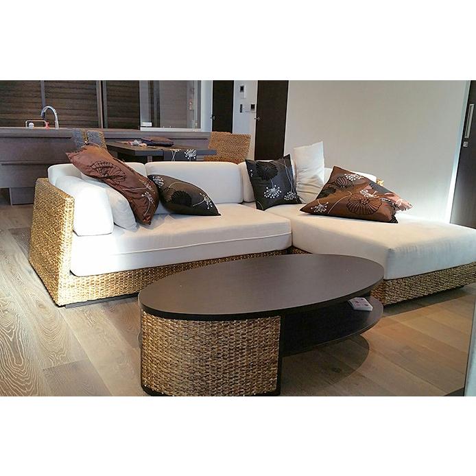 ローテーブル ソファ テーブル 高品質 ウォーターヒヤシンス アジアン