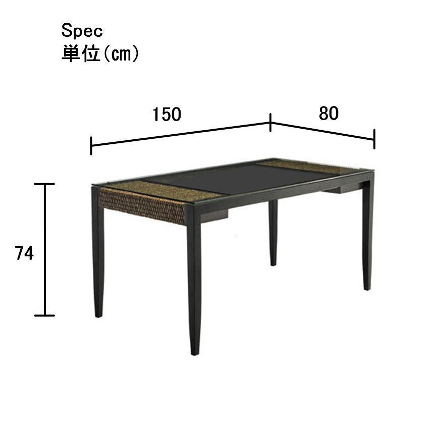ダイニングテーブル 食卓 4人用 ガラス 天板 高品質 ウォーター
