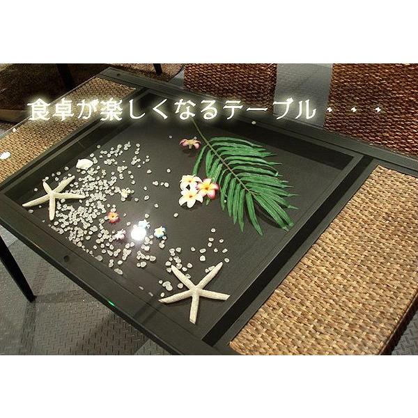 ダイニングテーブル 食卓 4人用 ガラス 天板 高品質 ウォーター