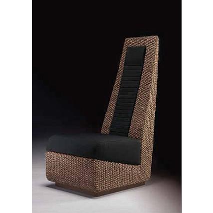 ハイバック ソファー 高品質 ウォーターヒヤシンス 1Pソファ 一人掛け