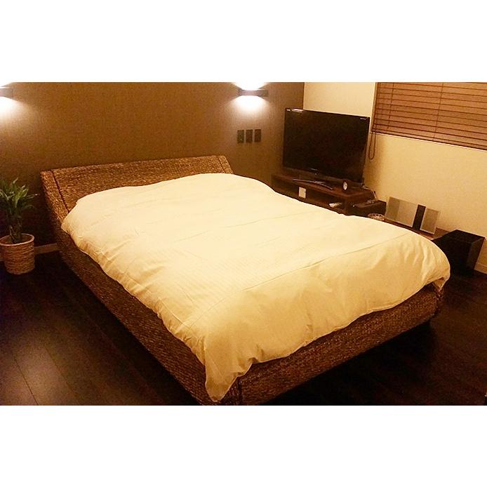 ベッド キング ローベッド 高品質 ウォーターヒヤシンス バリ リゾート