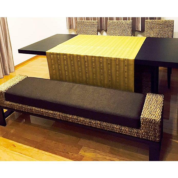 YOTHAKA高級家具タイ生産　定価¥123,200 ウォーターヒヤシンスベンチ アジアン家具 YOTHAKA