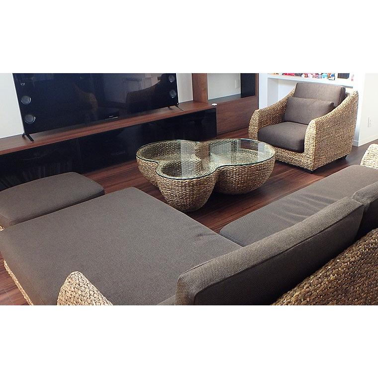 ソファ テーブル ローテーブル 高品質 ウォーターヒヤシンス アジアン