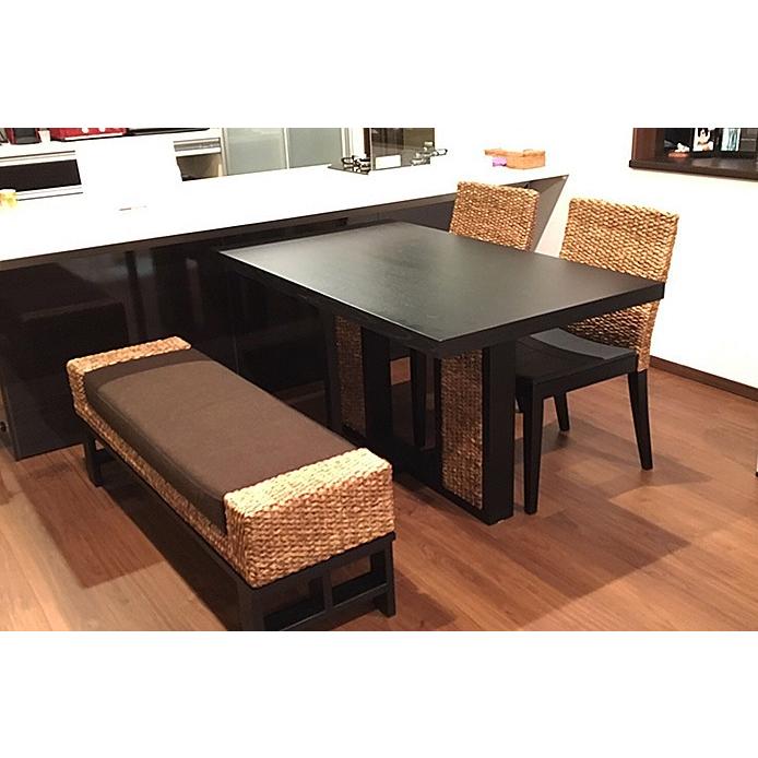 高品質 ウォーターヒヤシンス ダイニング テーブル 140×80cm 4人 高品質 ウォーターヒヤシンス ダイニング テーブル 140×80cm 4人