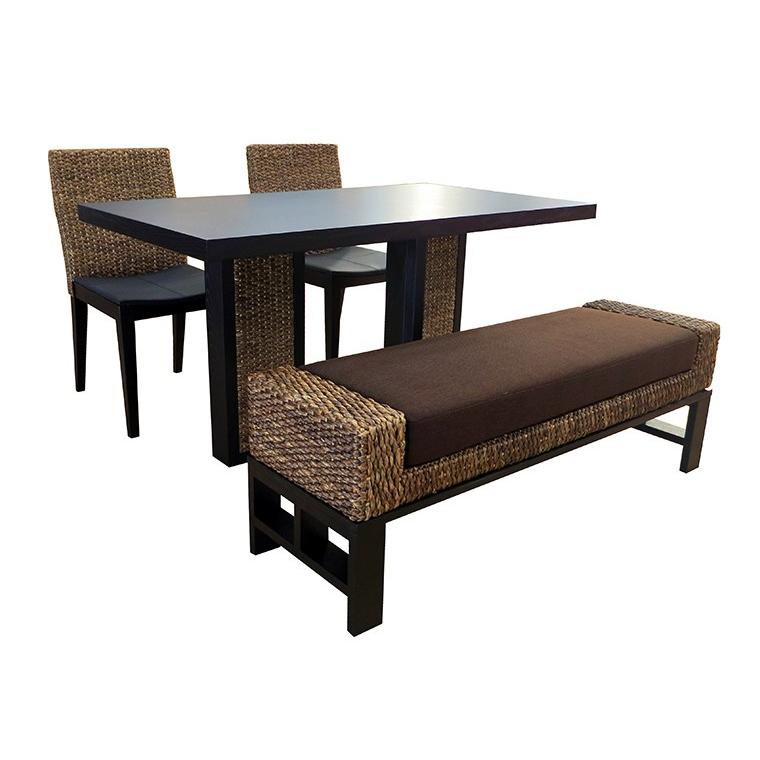 高品質 ウォーターヒヤシンス ダイニング テーブル 4人用 食卓