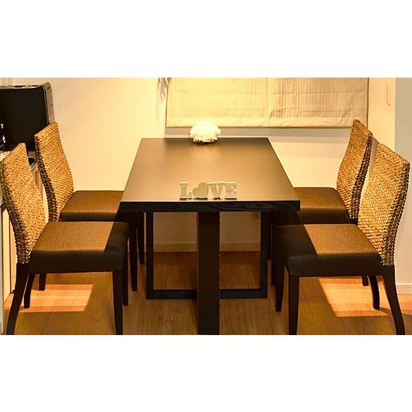 高品質 ウォーターヒヤシンス ダイニング テーブル 4人用 食卓