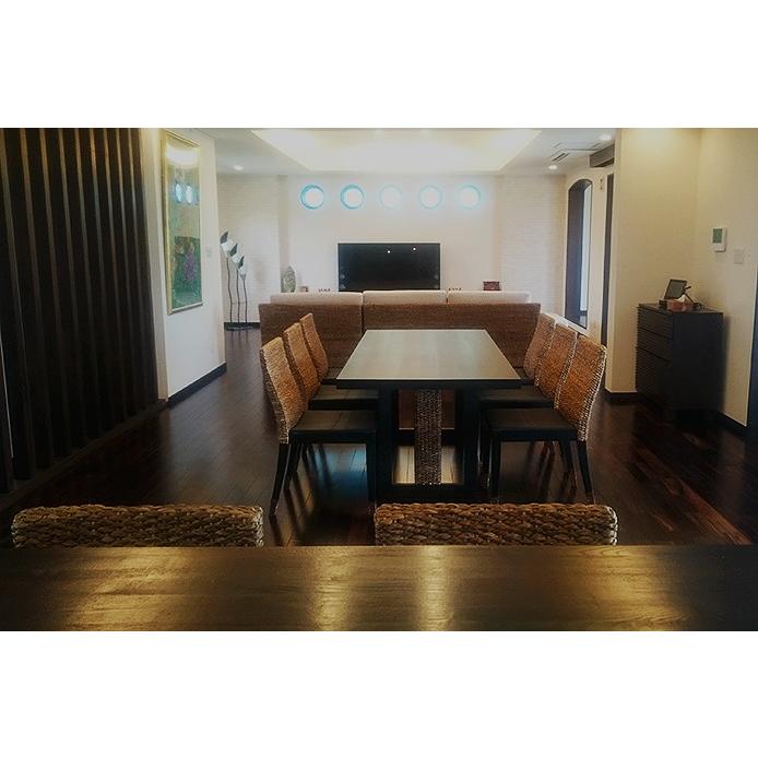 ウォーターヒヤシンス、ダイニングテーブル　椅子 ガラス天板　直接引き取り値引き ウォーターヒヤシンス家具 PERFORMAX 正規代理店 ウォーター