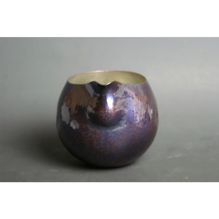 徳利 片口 銅 藍古色 内錫 鎚起工房 清雅堂 酒器 鍛金 打ち出し 日本酒