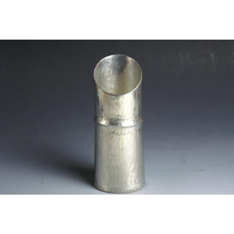 徳利 竹筒形 銅器 錫被 180cc 一節 手作り 酒器 片口 工芸品 日本製 鎚起 工房 清雅堂 鍛金 日本酒 錫 おしゃれ プレゼント 鎌倉清雅堂