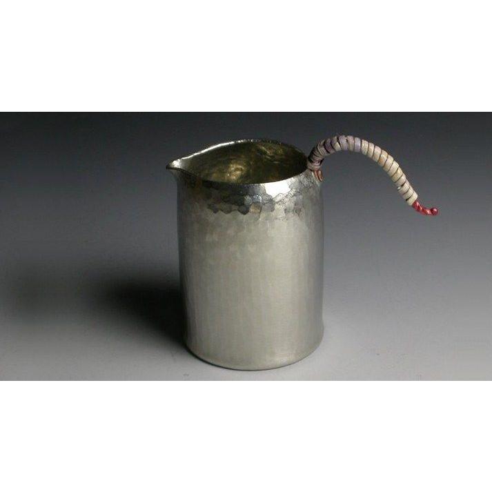 ちろり 錫 小 一合用 鎚起工房 清雅堂 酒器 片口 徳利 鍛金 打ち出し 日本酒 燗酒 おしゃれ プレゼント 鎌倉清雅堂